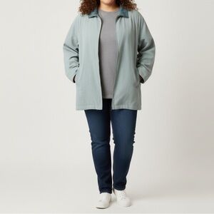 London Fog Weatherproof Green Women’s Zip Up Jacket Coat - Size 2X